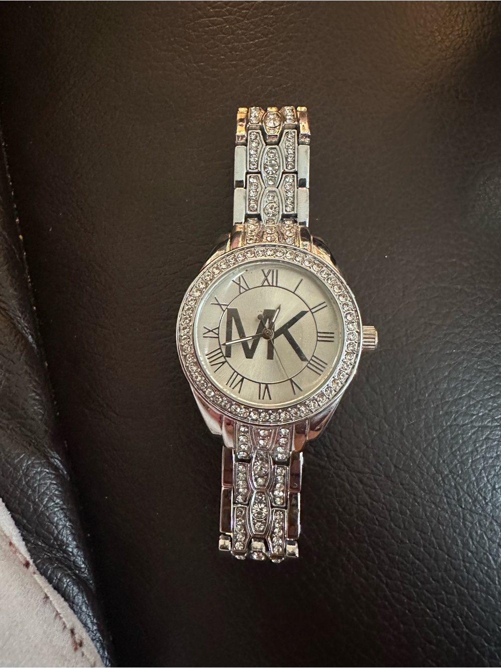 Michael Kors Silver-tone Crystal Accent Women's Bracelet Watch